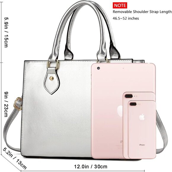 Versatile Silver Crossbody Bag for Women - Perfect for Dating & Parties - Picture 6 of 8